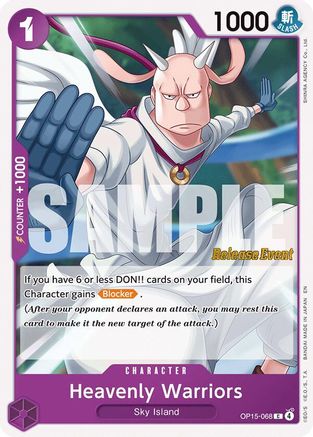 Image of Heavenly Warriors (OP15-068) - Adventure on Kami's Island Release Event Cards