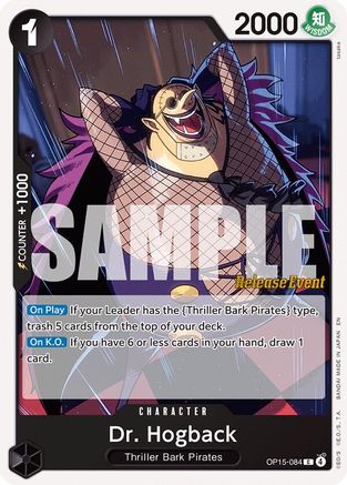 Image of Dr. Hogback (OP15-084) - Adventure on Kami's Island Release Event Cards