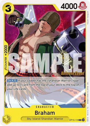 Image of Braham (OP15-110) - Adventure on Kami's Island Release Event Cards