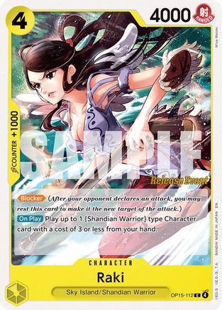 Image of Raki (OP15-112) - Adventure on Kami's Island Release Event Cards