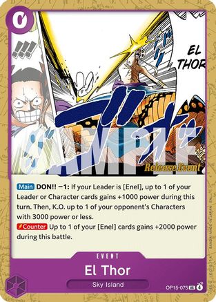 Image of El Thor (OP15-075) - Adventure on Kami's Island Release Event Cards