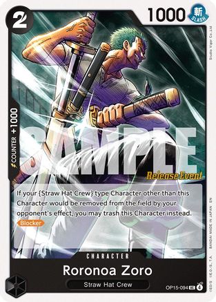 Image of Roronoa Zoro (OP15-094) (OP15-094) - Adventure on Kami's Island Release Event Cards