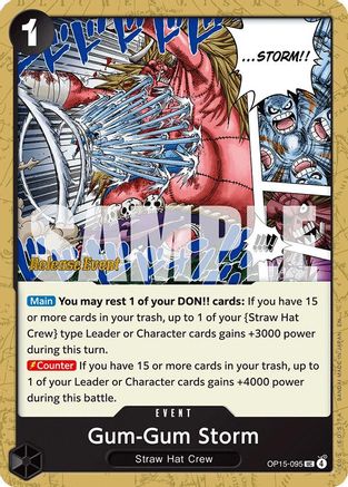 Image of Gum-Gum Storm (OP15-095) - Adventure on Kami's Island Release Event Cards