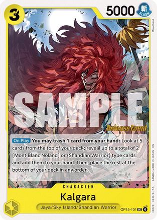 Image of Kalgara (OP15-101) - Adventure on Kami's Island Release Event Cards