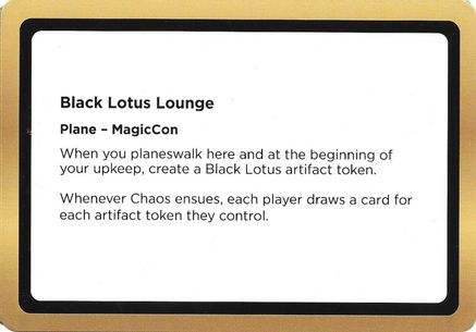 Image of Black Lotus Lounge (Black Lotus Unknown Planechase) (OVER-) - Oversize Cards