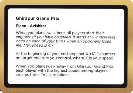 Image of Ghirapur Grand Prix (Black Lotus Unknown Planechase) (OVER-) - Oversize Cards