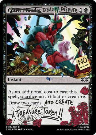 Image of Deadly Dispute (080) (Pool Party Foil) (SLD-080) - Secret Lair Drop Series Foil