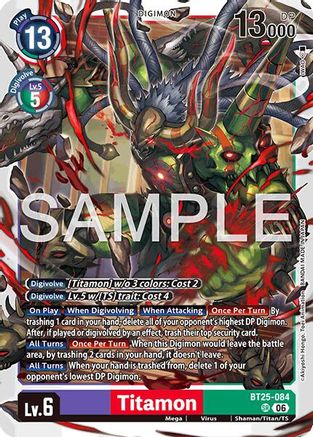 Image of Titamon (BT25-084) - Dual Revolution Foil