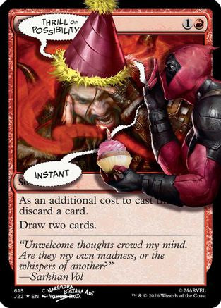 Image of Thrill of Possibility (615) (Pool Party Foil) (SLD-615) - Secret Lair Drop Series Foil