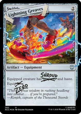 Image of Lightning Greaves (382) (Pool Party Foil) (SLD-382) - Secret Lair Drop Series Foil