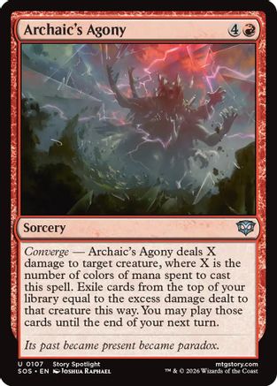 Image of Archaic's Agony (SOS-107) - Secrets of Strixhaven