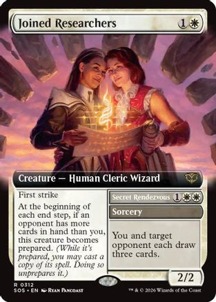 Image of Joined Researchers (Extended Art) (SOS-312) - Secrets of Strixhaven
