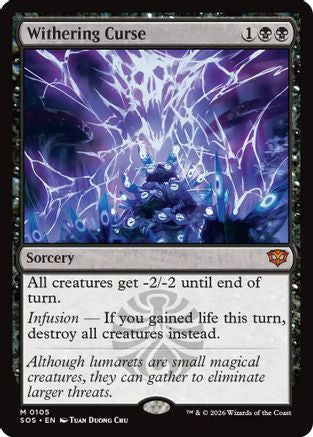 Image of Withering Curse (SOS-105) - Secrets of Strixhaven Foil