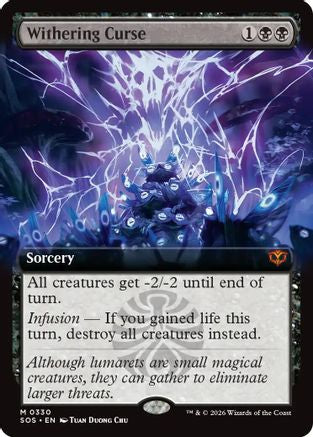 Image of Withering Curse (Extended Art) (SOS-330) - Secrets of Strixhaven Foil
