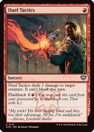 Image of Duel Tactics (SOS-112) - Secrets of Strixhaven Foil