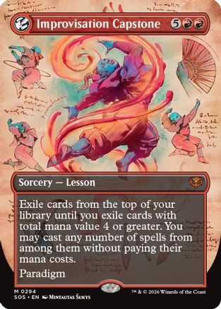 Image of Improvisation Capstone (Borderless) (SOS-294) - Secrets of Strixhaven