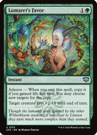 Image of Lumaret's Favor (SOS-153) - Secrets of Strixhaven
