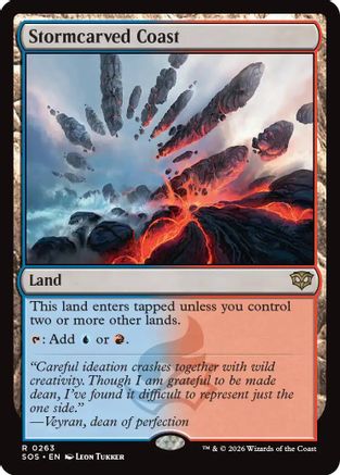 Image of Stormcarved Coast (SOS-263) - Secrets of Strixhaven Foil