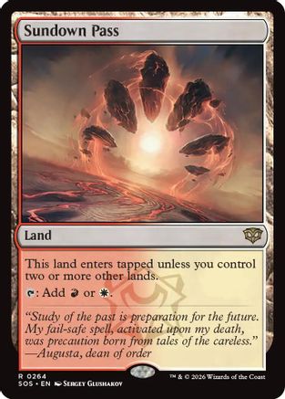 Image of Sundown Pass (SOS-264) - Secrets of Strixhaven Foil