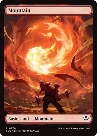 Image of Mountain (0270) (SOS-270) - Secrets of Strixhaven Foil