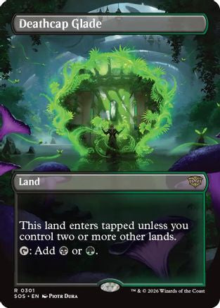 Image of Deathcap Glade (Borderless) (SOS-301) - Secrets of Strixhaven Foil