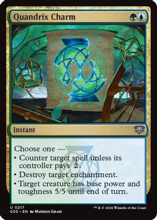 Image of Quandrix Charm (SOS-217) - Secrets of Strixhaven Foil