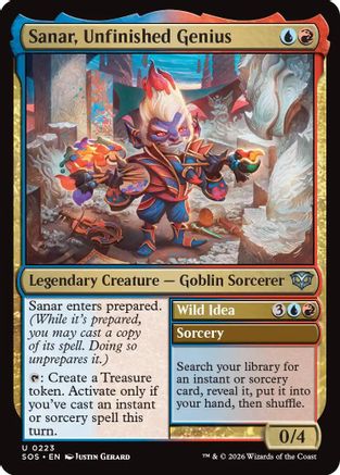 Image of Sanar, Unfinished Genius (SOS-223) - Secrets of Strixhaven