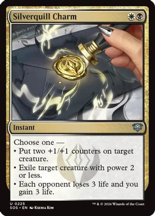 Image of Silverquill Charm (SOS-225) - Secrets of Strixhaven Foil