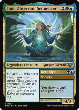 Image of Tam, Observant Sequencer (SOS-237) - Secrets of Strixhaven Foil