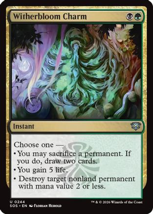 Image of Witherbloom Charm (SOS-244) - Secrets of Strixhaven Foil