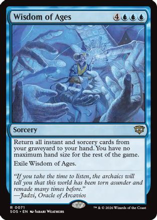 Image of Wisdom of Ages (SOS-071) - Secrets of Strixhaven Foil