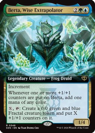 Image of Berta, Wise Extrapolator (Extended Art) (SOS-346) - Secrets of Strixhaven Foil