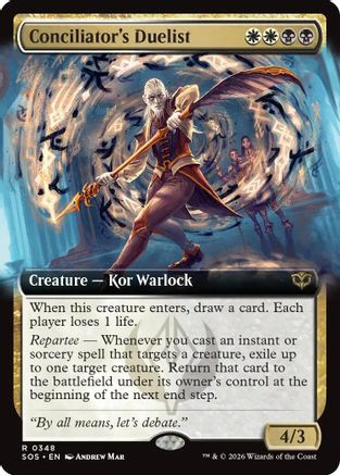 Image of Conciliator's Duelist (Extended Art) (SOS-348) - Secrets of Strixhaven Foil