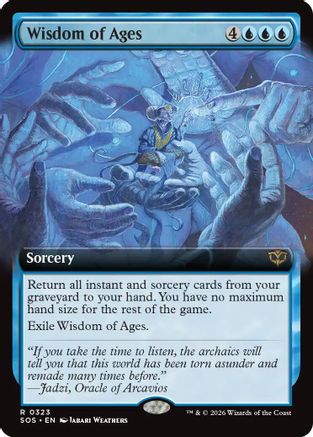 Image of Wisdom of Ages (Extended Art) (SOS-323) - Secrets of Strixhaven