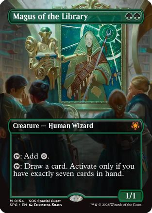 Image of Magus of the Library (Borderless) (SPG-154) - Special Guests