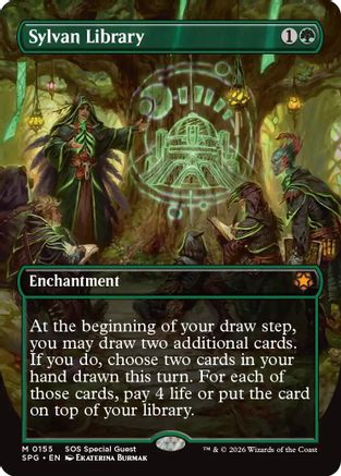 Image of Sylvan Library (Borderless) (SPG-155) - Special Guests Foil