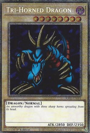 Image of Tri-Horned Dragon (RA05-EN001) - Rarity Collection 5 1st Edition