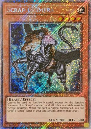Image of Scrap Chimera (Platinum Secret Rare) (RA05-EN005) - Rarity Collection 5 1st Edition