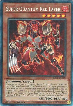 Image of Super Quantum Red Layer (Collector's Rare) (RA05-EN008) - Rarity Collection 5 1st Edition