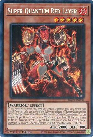 Image of Super Quantum Red Layer (Secret Rare) (RA05-EN008) - Rarity Collection 5 1st Edition