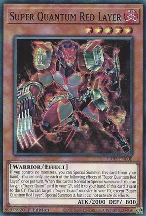 Image of Super Quantum Red Layer (RA05-EN008) - Rarity Collection 5 1st Edition