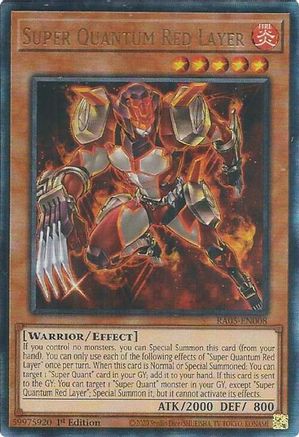 Image of Super Quantum Red Layer (Ultimate Rare) (RA05-EN008) - Rarity Collection 5 1st Edition