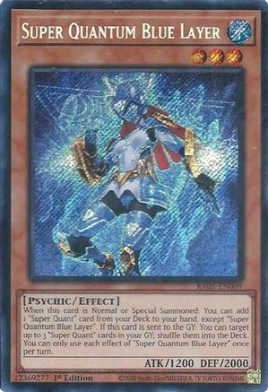 Image of Super Quantum Blue Layer (Secret Rare) (RA05-EN009) - Rarity Collection 5 1st Edition