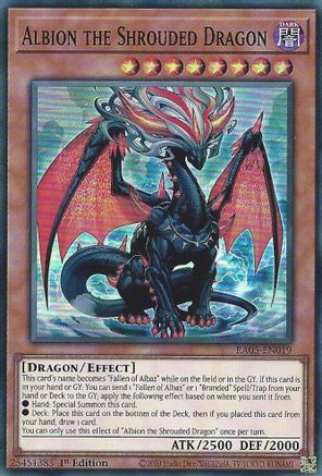 Image of Albion the Shrouded Dragon (RA05-EN019) - Rarity Collection 5 1st Edition