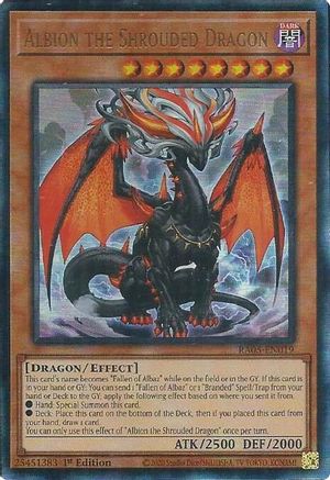 Image of Albion the Shrouded Dragon (Ultimate Rare) (RA05-EN019) - Rarity Collection 5 1st Edition