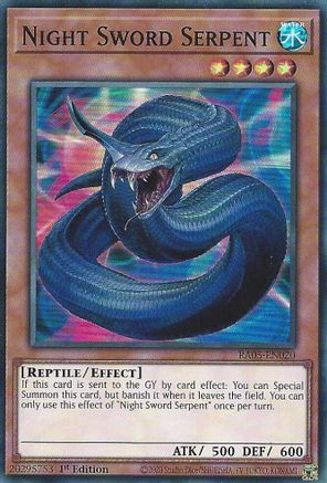 Image of Night Sword Serpent (RA05-EN020) - Rarity Collection 5 1st Edition