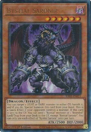 Image of Bystial Saronir (Ultimate Rare) (RA05-EN023) - Rarity Collection 5 1st Edition