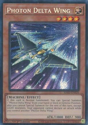 Image of Photon Delta Wing (Secret Rare) (RA05-EN026) - Rarity Collection 5 1st Edition