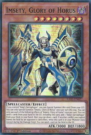 Image of Imsety, Glory of Horus (RA05-EN027) - Rarity Collection 5 1st Edition