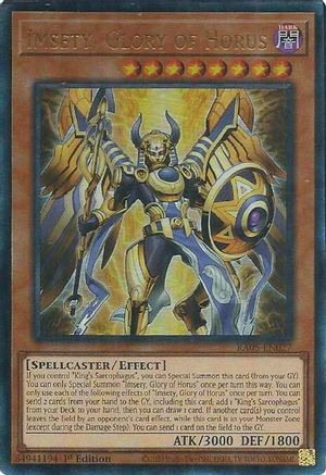 Image of Imsety, Glory of Horus (Ultimate Rare) (RA05-EN027) - Rarity Collection 5 1st Edition